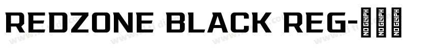 REDZONE BLACK REG字体转换
